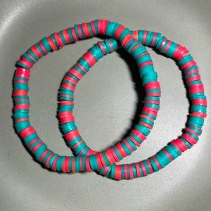 2 handmade bracelets